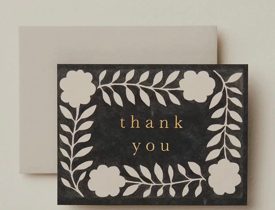 Ink Flora 'Thank You' Mini Card