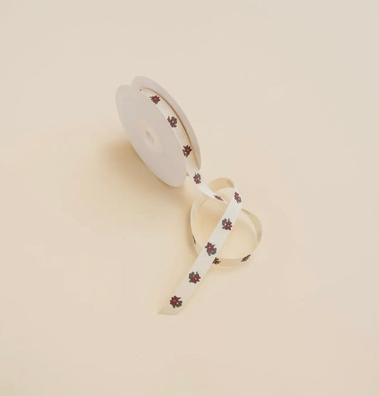 'Cordovan Floral' Cotton Ribbon