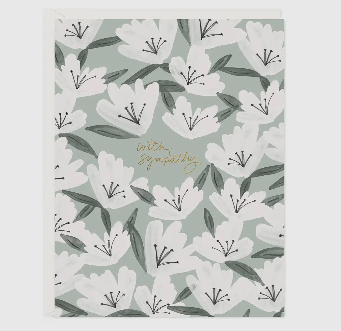 Sympathy Flowers Card