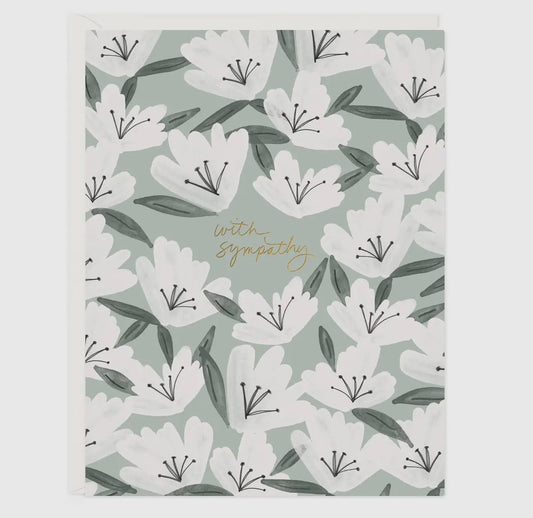 Sympathy Flowers Card