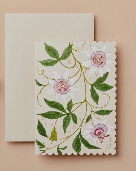 Passionflower 'Happy Birthday!' Card