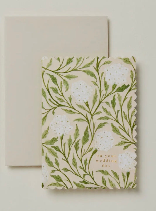 Flora 'on Your Wedding Day' Card