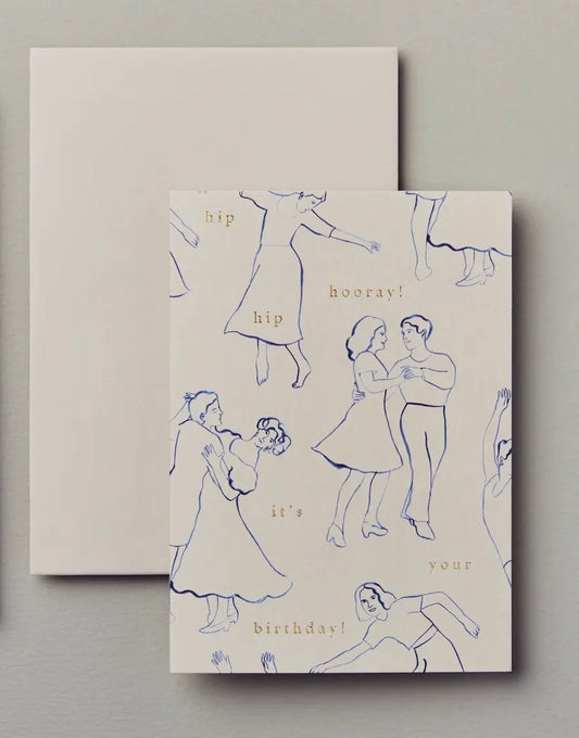 Dancers 'hip Hip Hooray Birthday' Card
